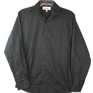 Beverly Hills Polo Club Black Shirt Men's Size M 15 1/2 32/33